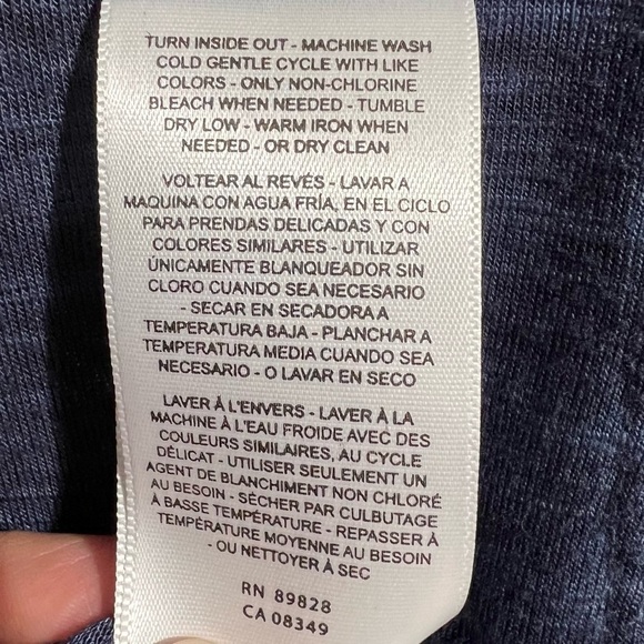 WILLIAM RAST Deanne Blue Distressed Short Flutter Sleeve Top, Size Mediu… - Picture 12 of 12